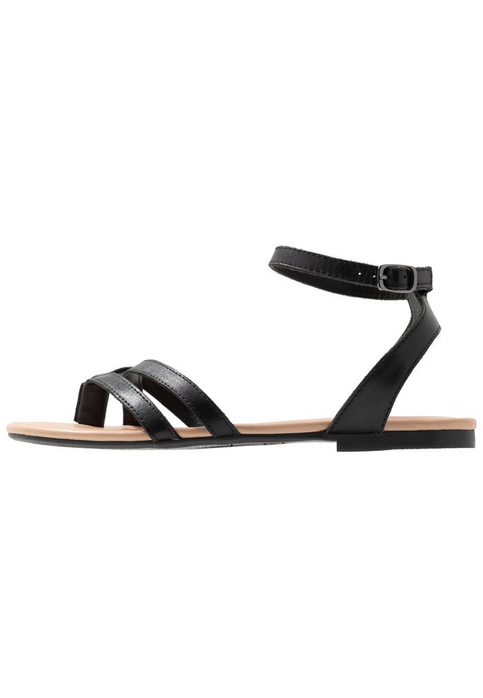 Sandales Anna Field T-bar Noir Femme | GFP-0359072